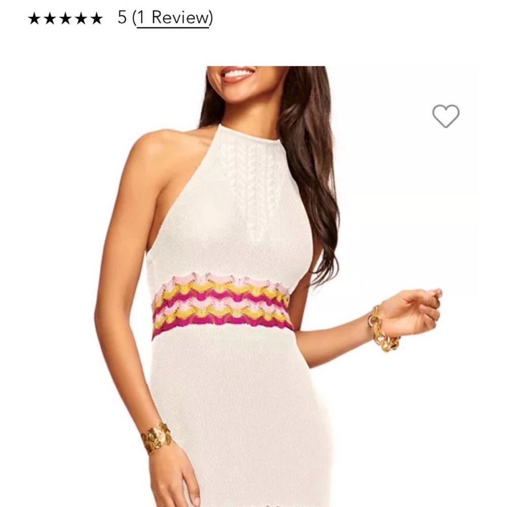 Ramy Brook White and Pink Maxi Dress
